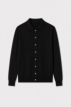 MILANO STRICK-POLO - SCHWARZ