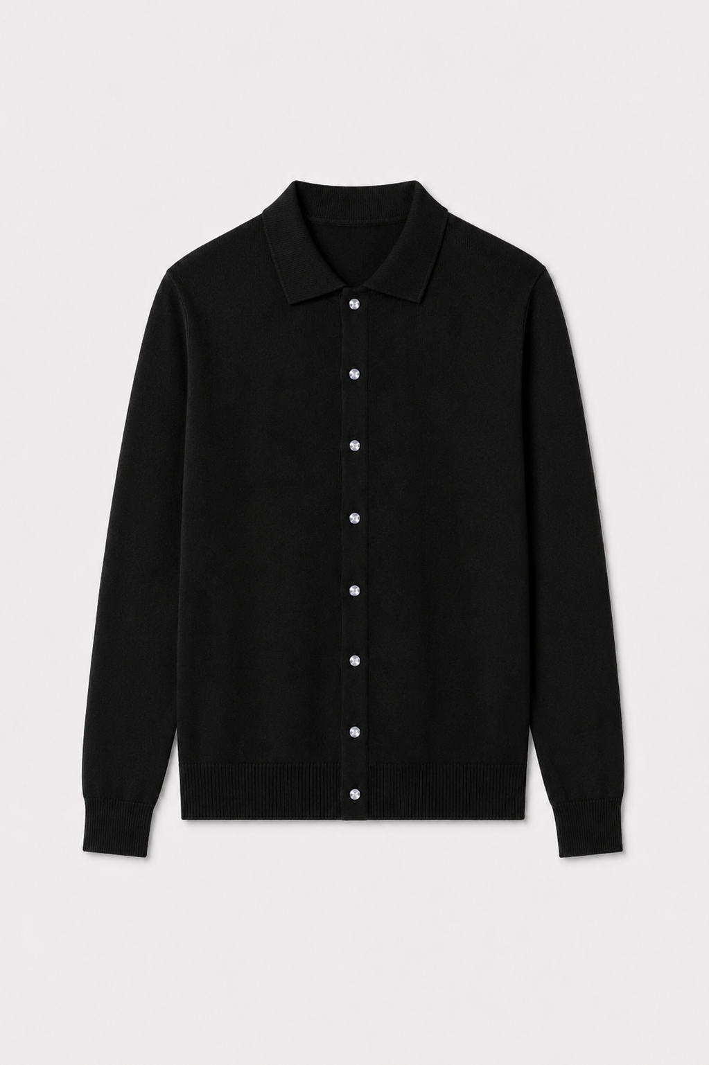 MILANO KNIT POLO - BLACK