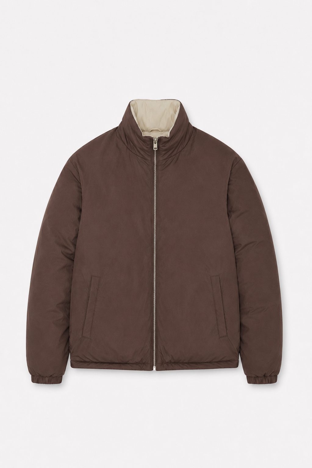 MILANO SIGNATURE REVERSIBLE JACKET - BROWN