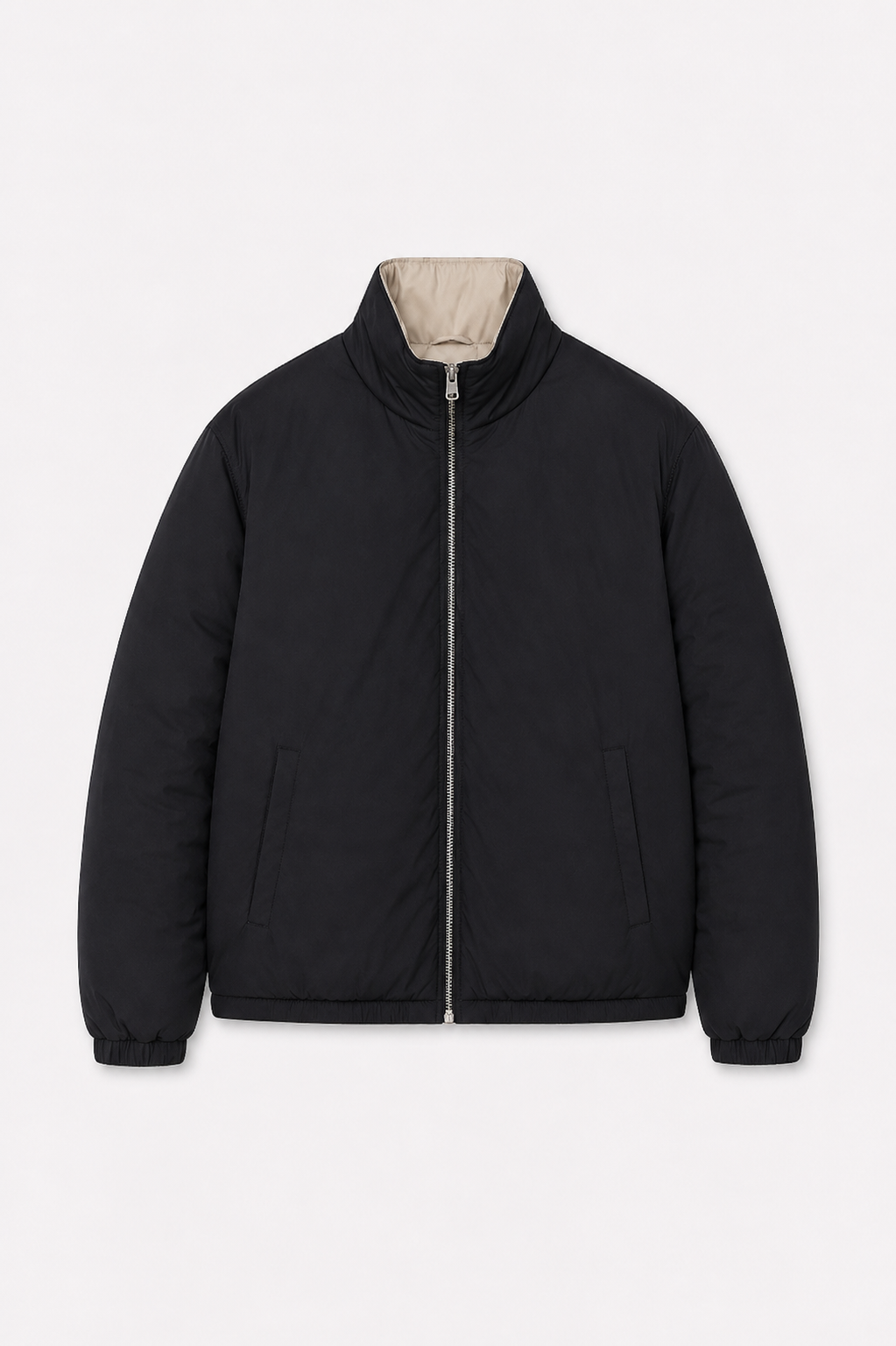 MILANO SIGNATURE REVERSIBLE JACKET - BLACK