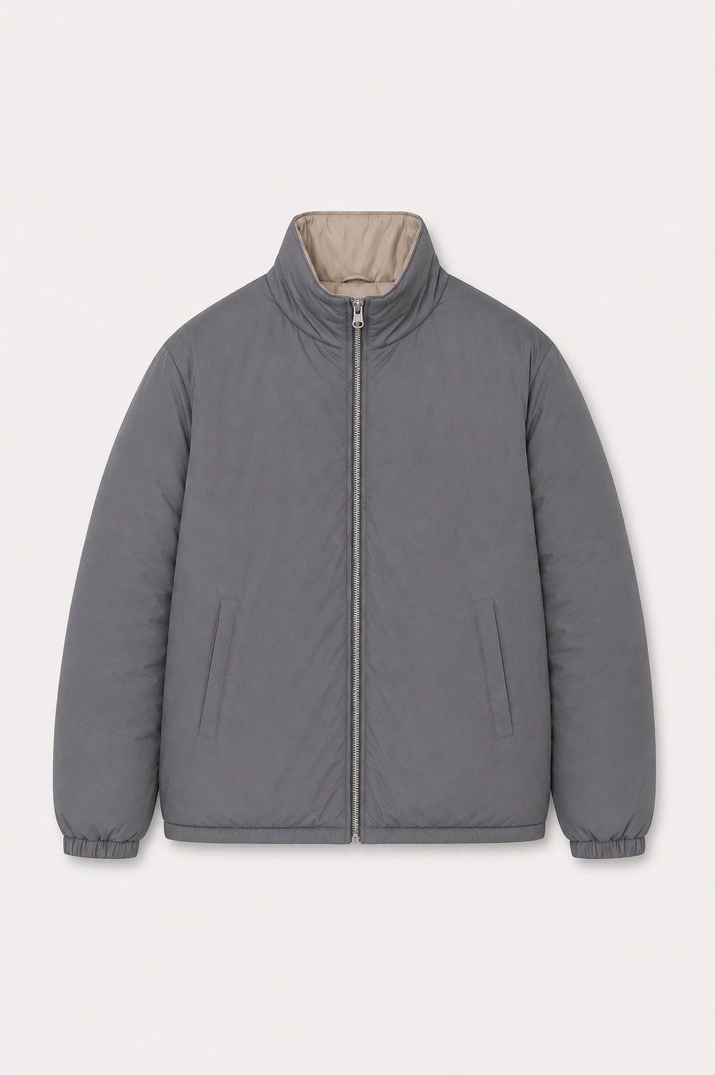MILANO SIGNATURE REVERSIBLE JACKET - GRAY
