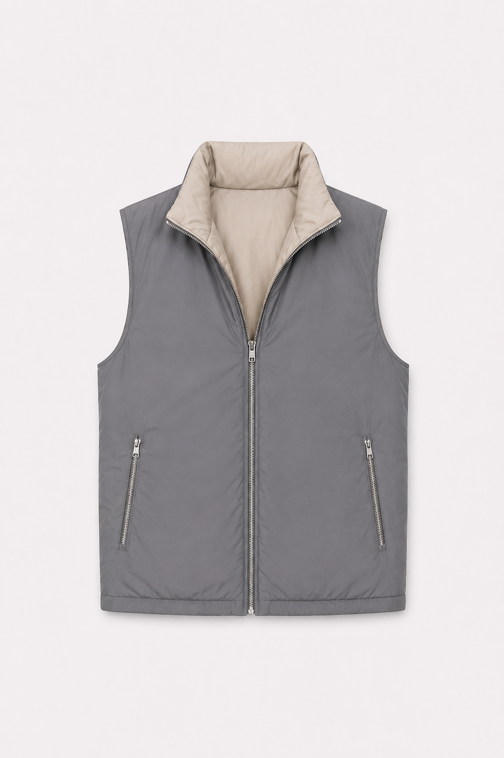 MILANO REVERSIBLE PRIME GILET - GRAY