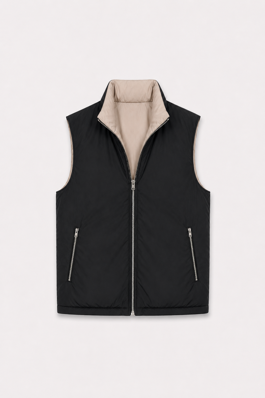 MILANO REVERSIBLE PRIME GILET - BLACK