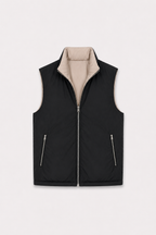 MILANO REVERSIBLE PRIME GILET - BLACK