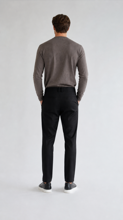 PANTALON SUR MESURE MILANO ATELIER - NOIR