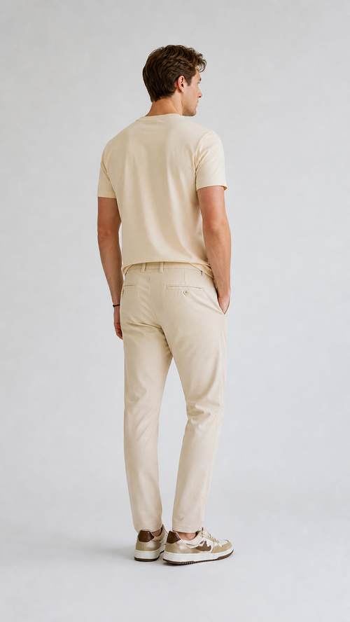 PANTALON SUR MESURE MILANO ATELIER - BEIGE