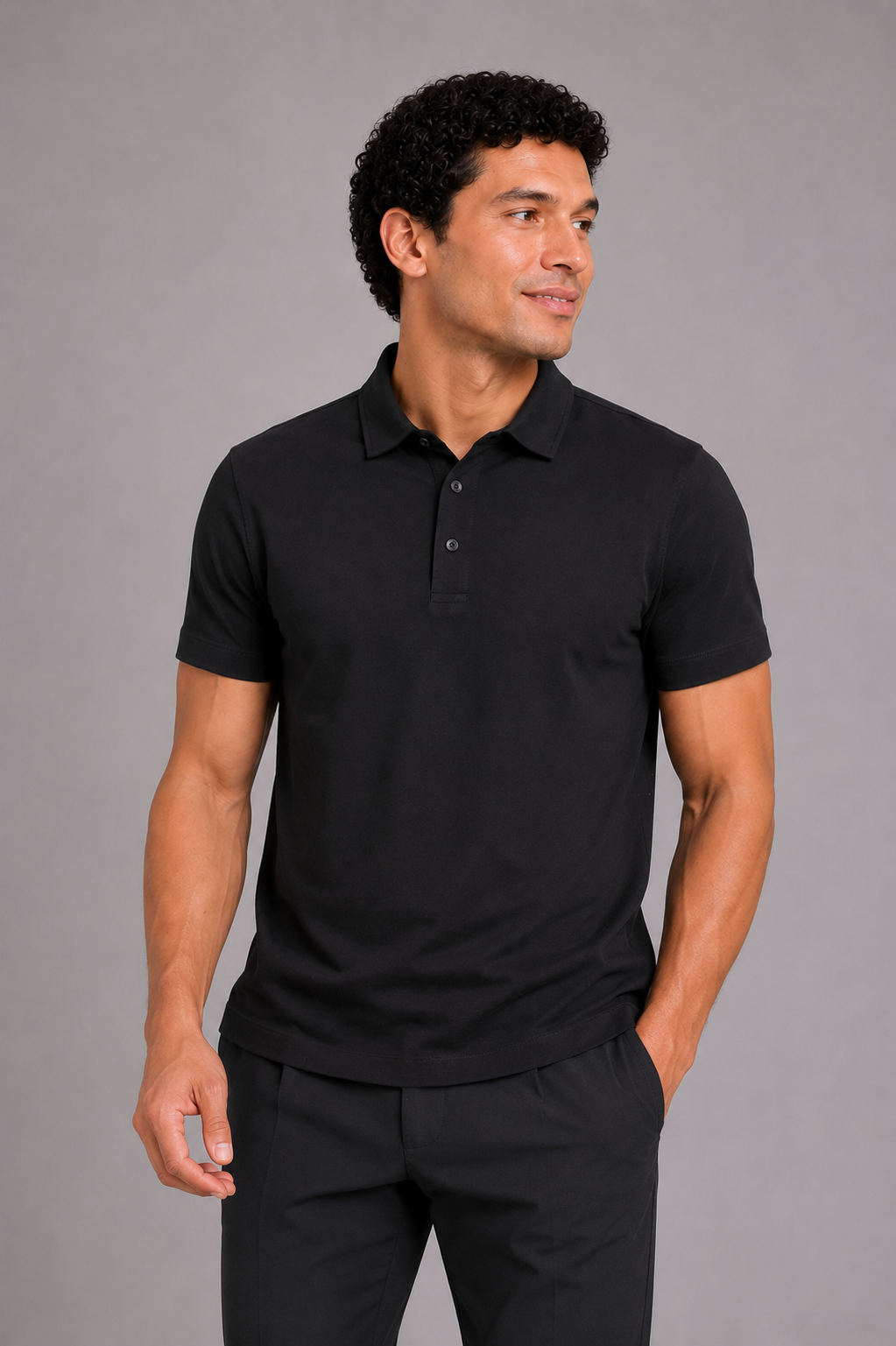 MILANO RIVIERA POLO - BLACK
