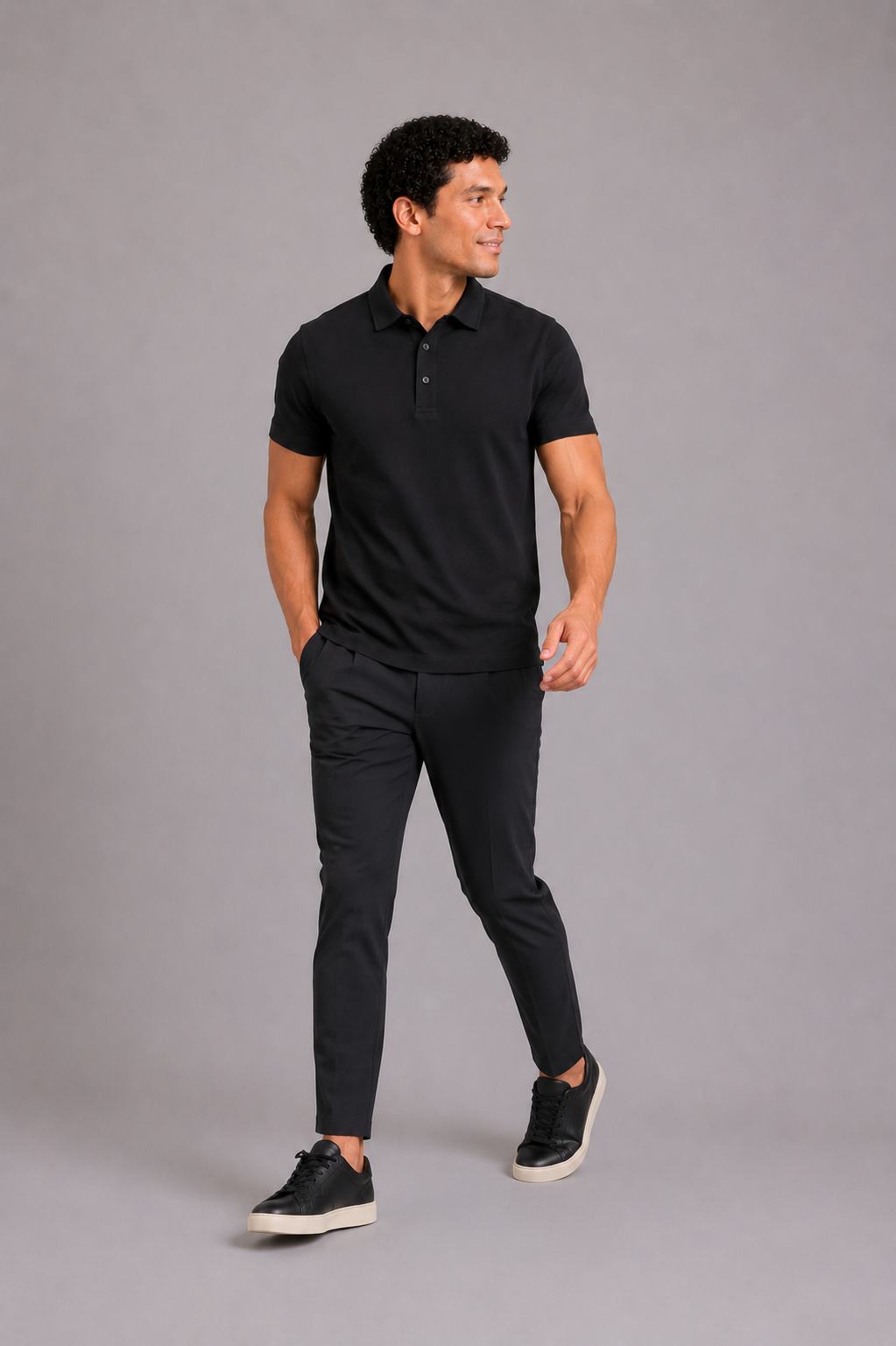 MILANO RIVIERA POLO - BLACK