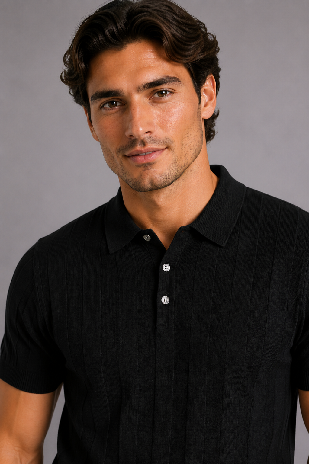 MILANO PORTOFINO POLO - BLACK