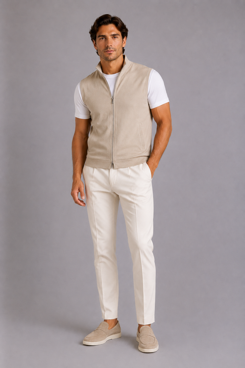 GILET MILANO CAPRI - BEIGE