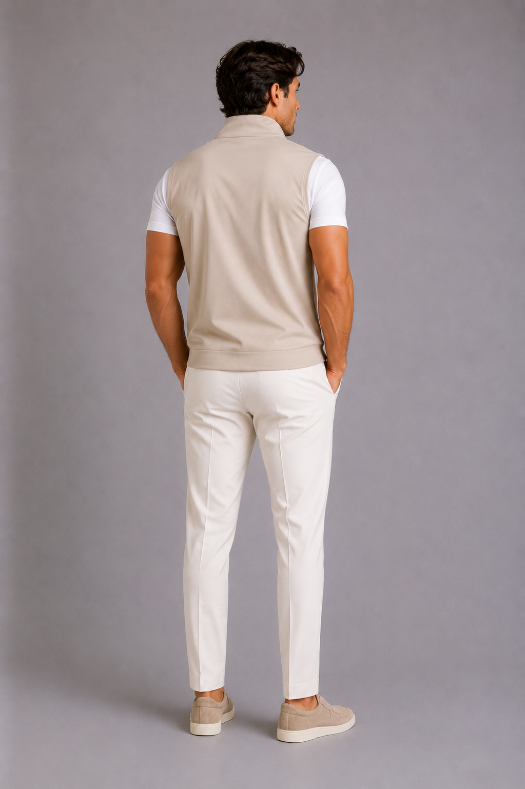 MILANO CAPRI GILET - BEIGE