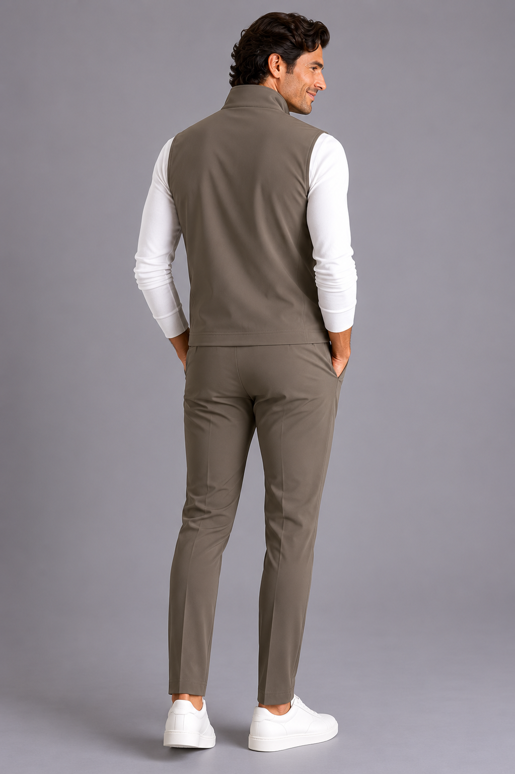 MILANO CAPRI GILET - TAUPE