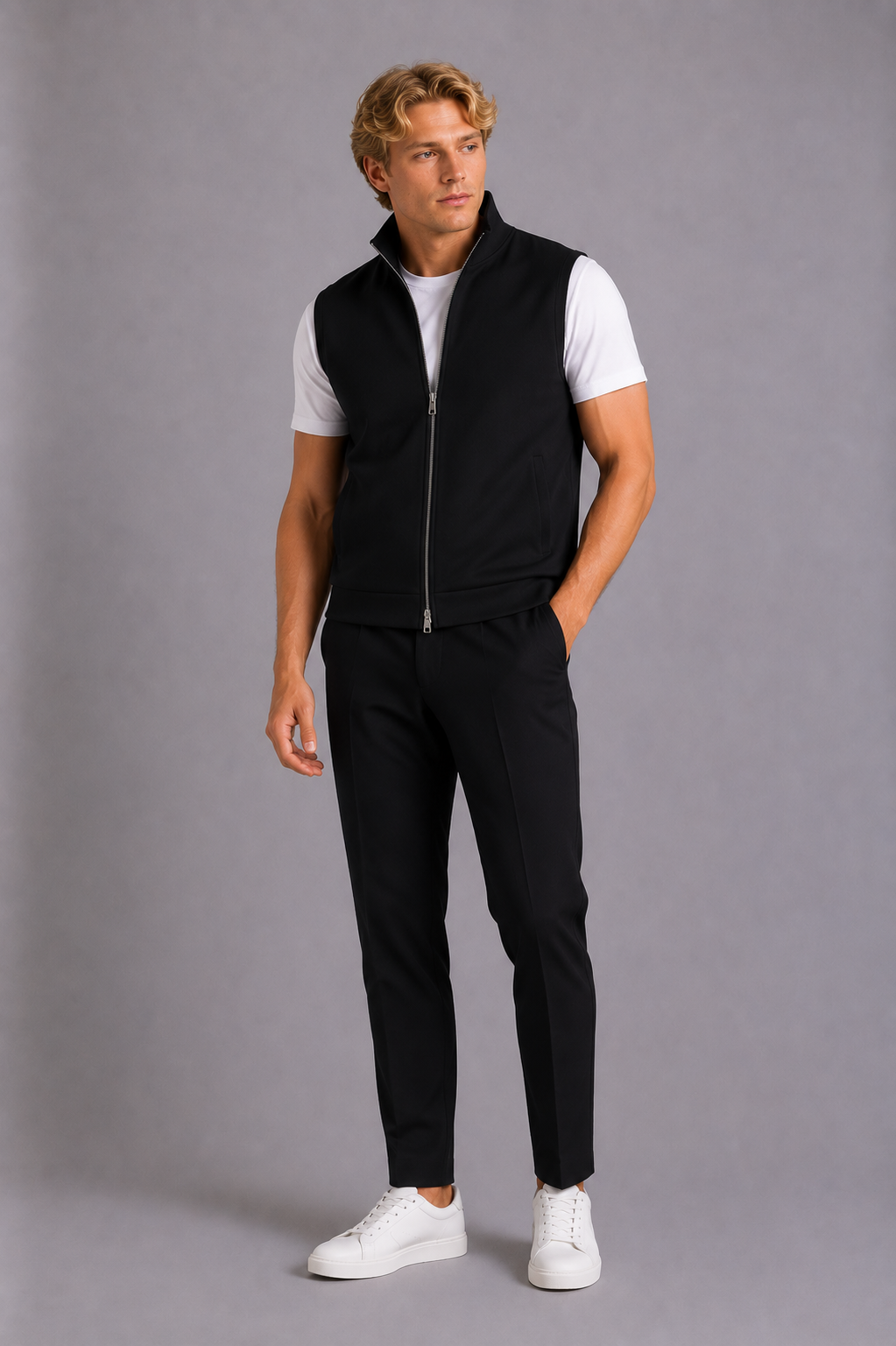 MILANO CAPRI GILET - BLACK