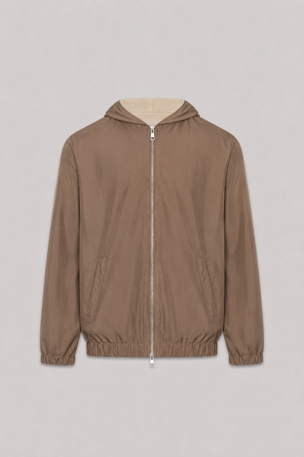 MILANO HOODED JACKET - CHAMPAGNE