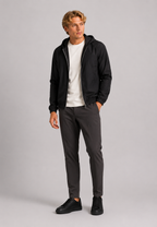 MILANO HOODED JACKET - BLACK