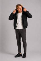 MILANO HOODED JACKET - BLACK