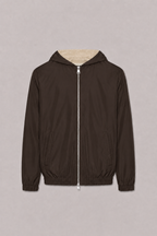 MILANO HOODED JACKET - BROWN