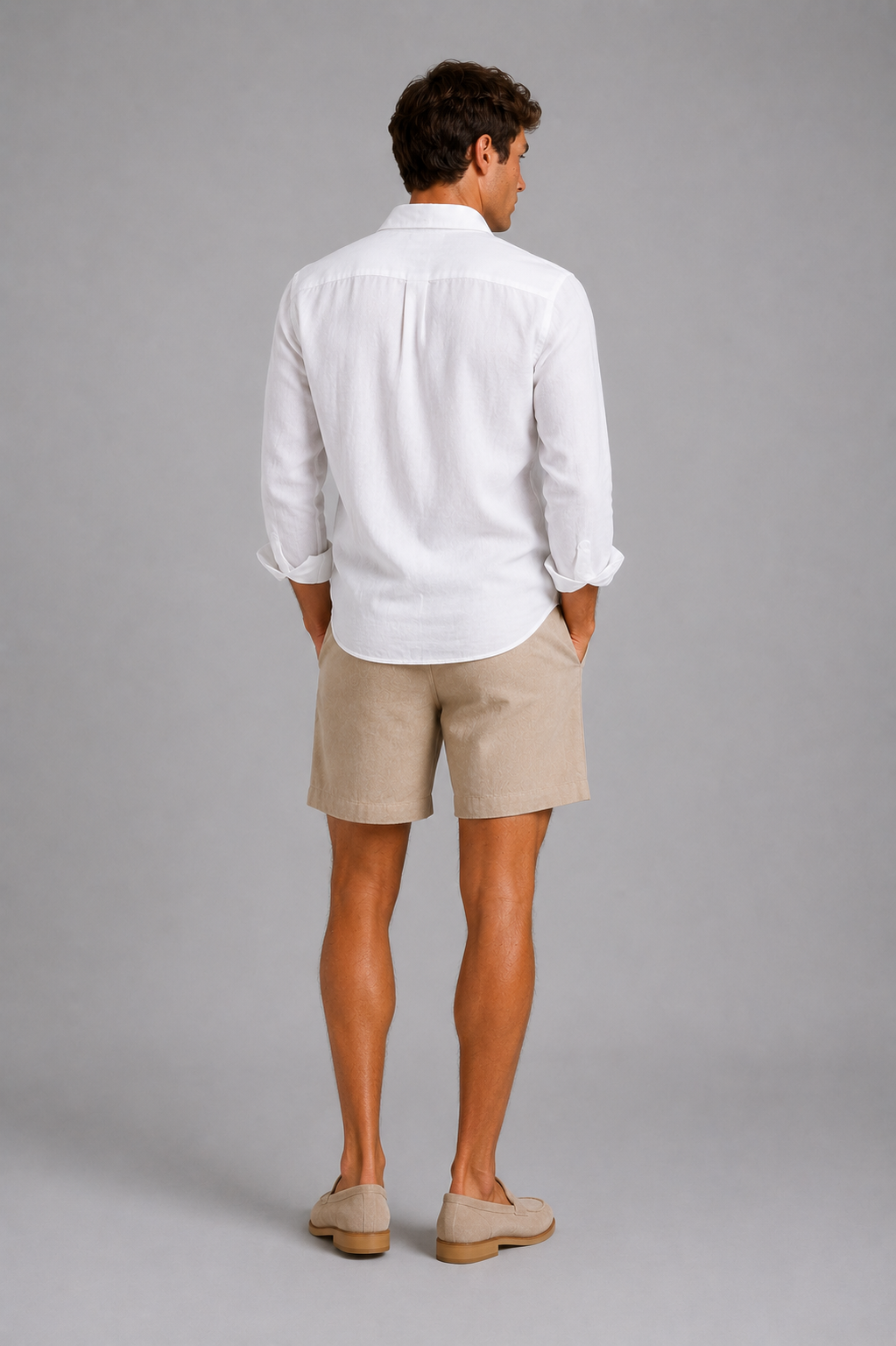 MILANO AMALFI LINNEN SHORT - BEIGE
