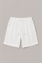 MILANO AMALFI LINNEN SHORT - WHITE