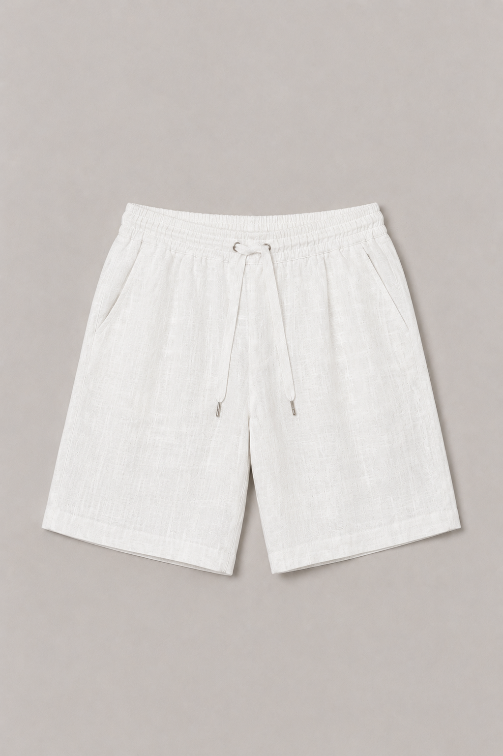 MILANO AMALFI LINNEN SHORT - WHITE
