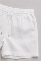 MILANO AMALFI LINNEN SHORT - WHITE