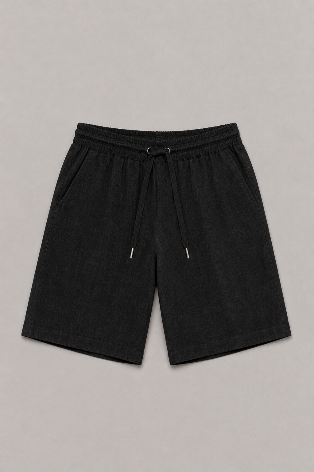 MILANO AMALFI LINNEN SHORT - BLACK