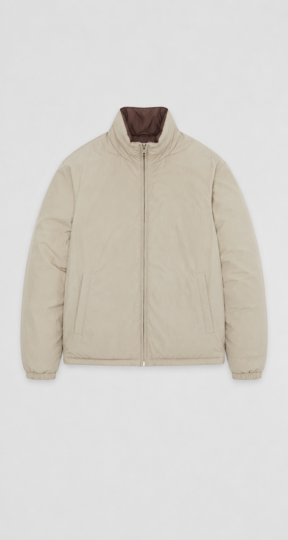 MILANO SIGNATURE REVERSIBLE JACKET - BROWN