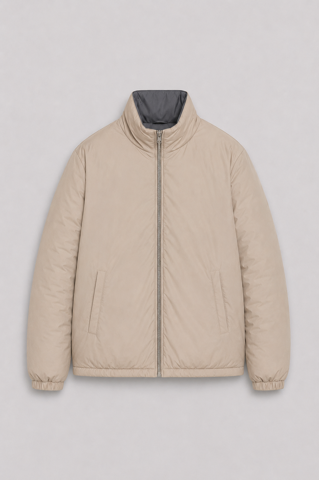 MILANO SIGNATURE REVERSIBLE JACKET - GRAY