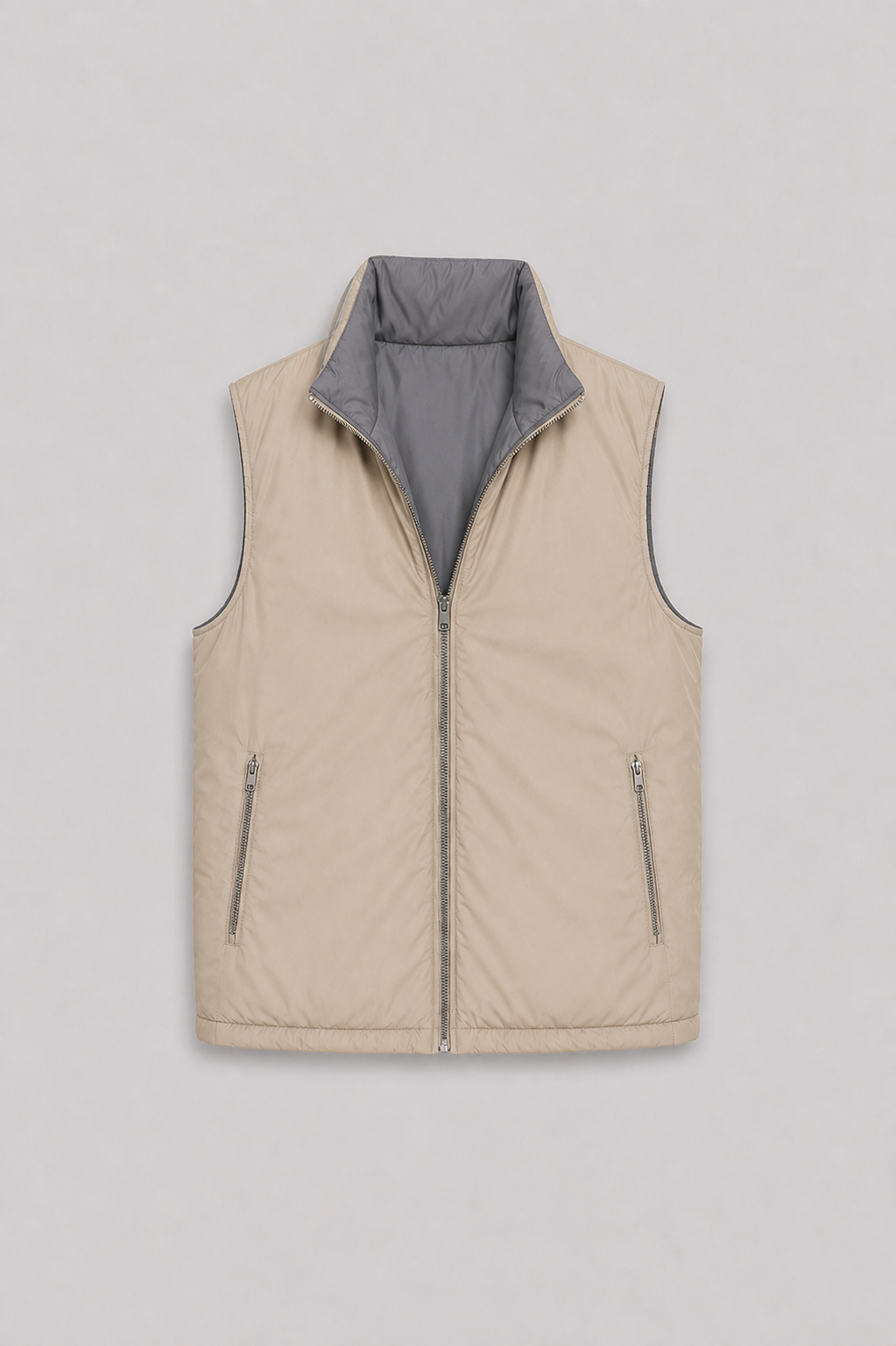 MILANO REVERSIBLE PRIME GILET - GRAY