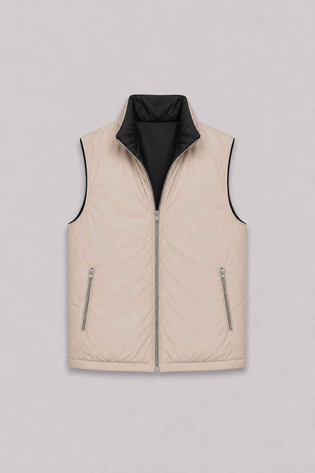 MILANO REVERSIBLE PRIME GILET - BLACK