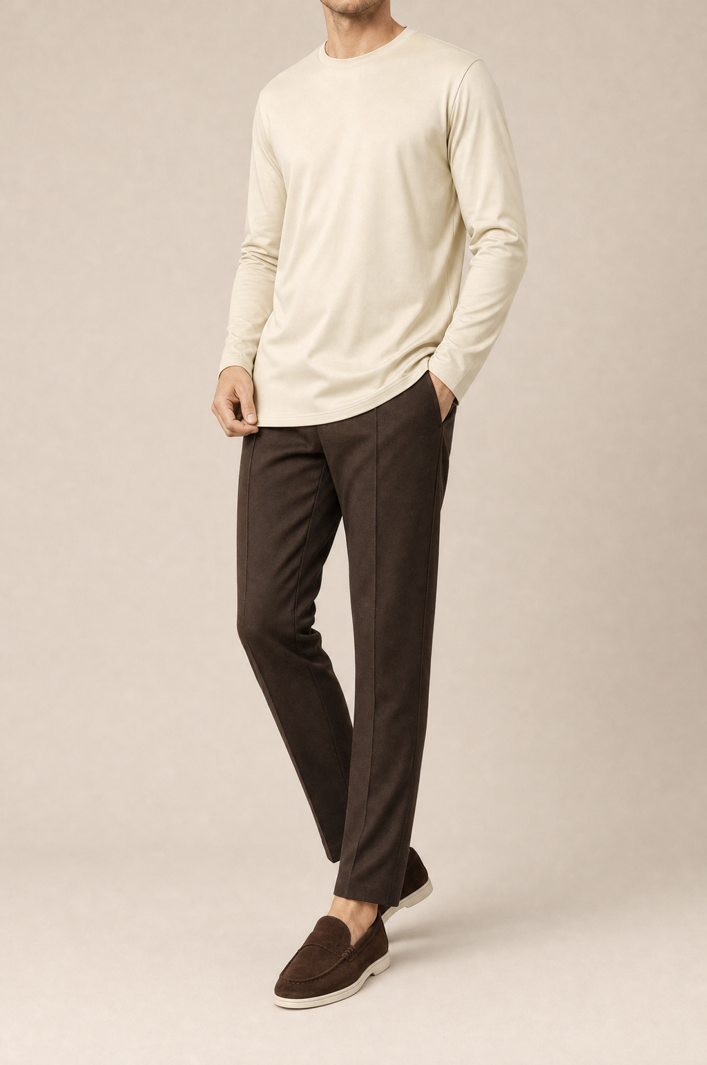 MM Longsleeve Crema 3 front