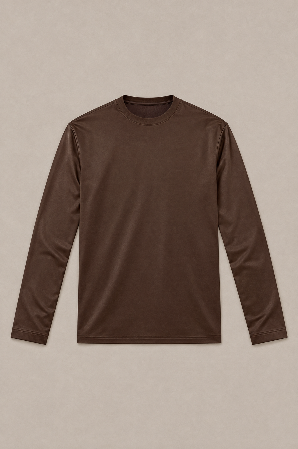 MM Longsleeve Marrone 1 flatlay