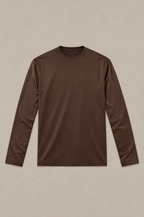MM Longsleeve Marrone 1 flatlay