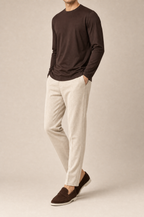 MM Longsleeve Marrone 3 front