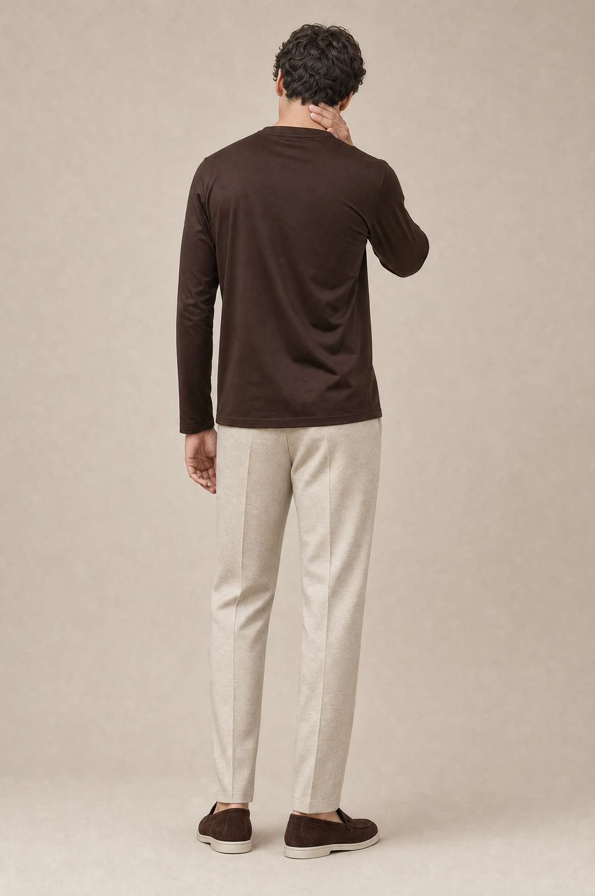 MM Longsleeve Marrone 4 back