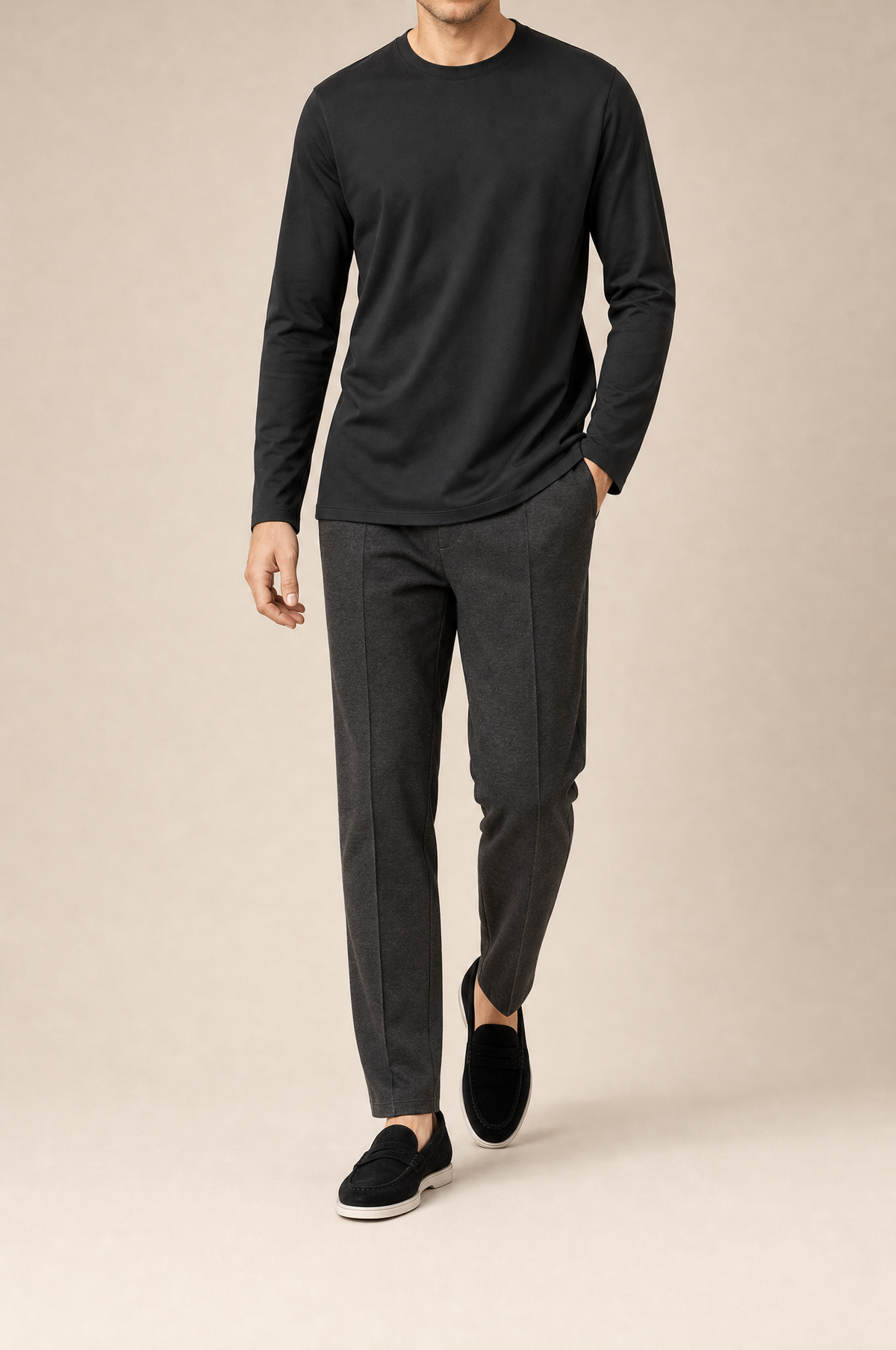 MM Longsleeve Nero 3 front