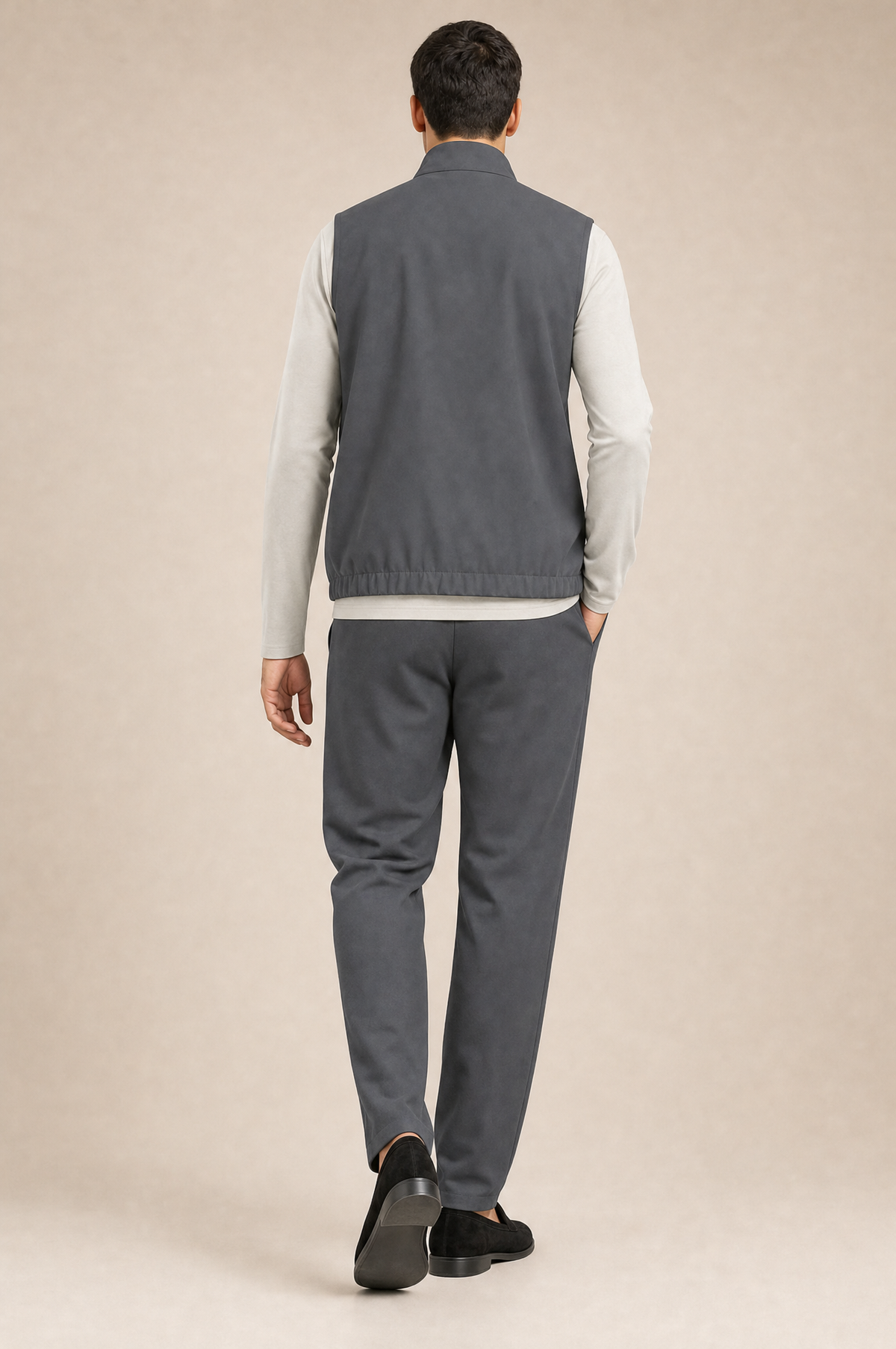 Milano Reverso Autumn Set Antracite & Pietra Long Sleeve back