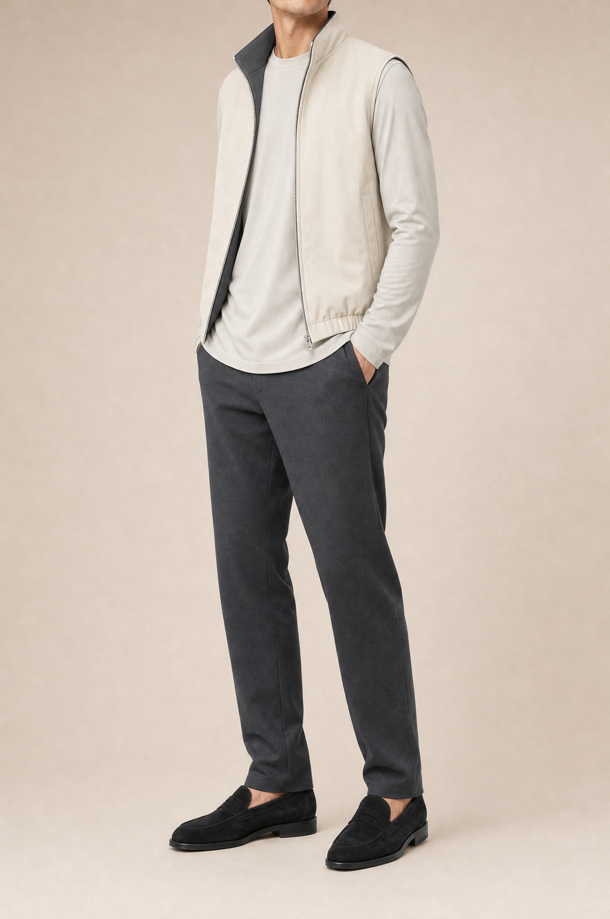 MILANO REVERSO AUTUMN SET – ANTRACITE & PIETRA · LONG SLEEVE