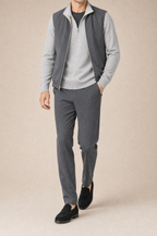 Milano Reverso Autumn Set Antracite & Pietra Quarter Zip front