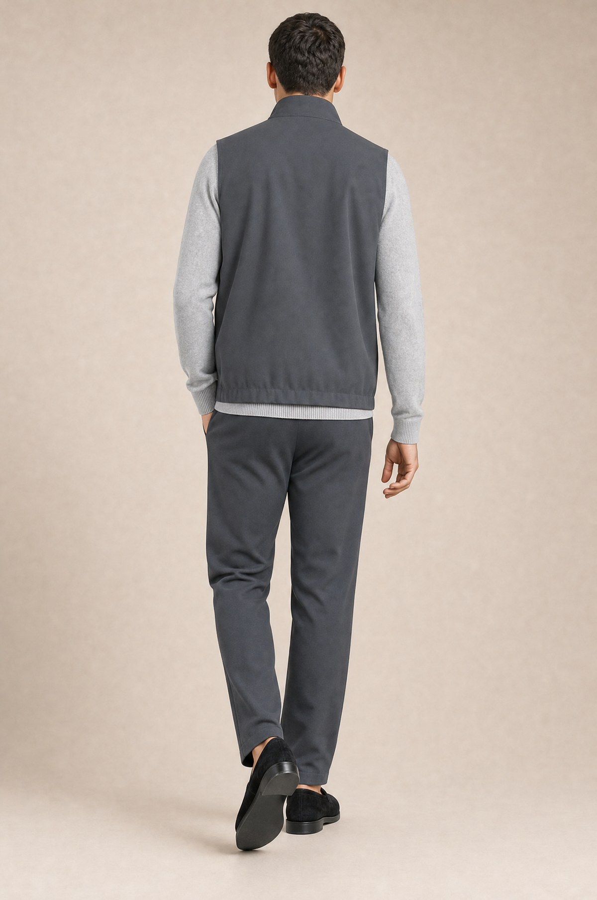 Milano Reverso Autumn Set Antracite & Pietra Quarter Zip back