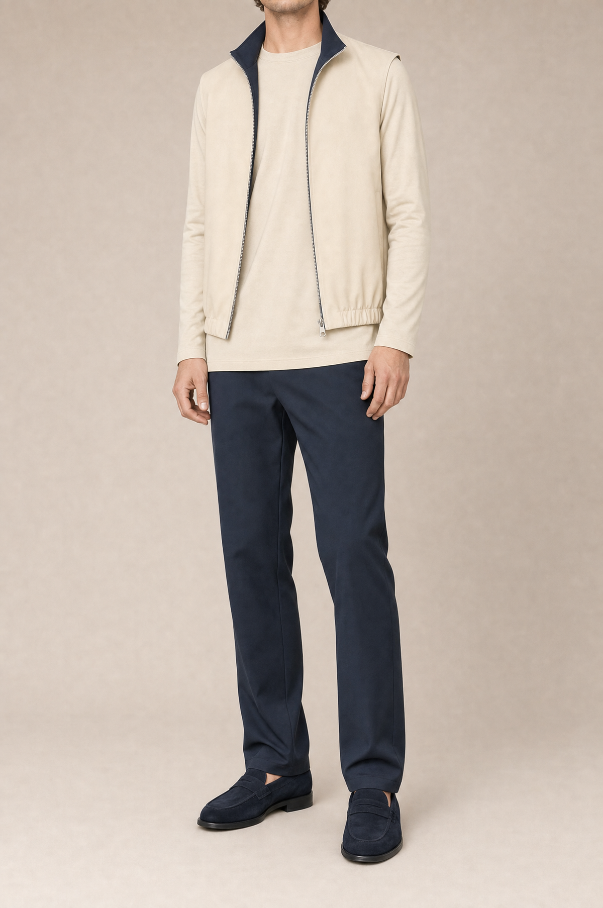 Milano Reverso Autumn Set Blu & Crema Long Sleeve reversed