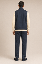 Milano Reverso Autumn Set Blu & Crema Quarter Zip back