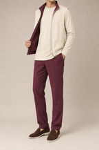 Milano Reverso Autumn Set Bordeaux & Crema Long Sleeve reversed