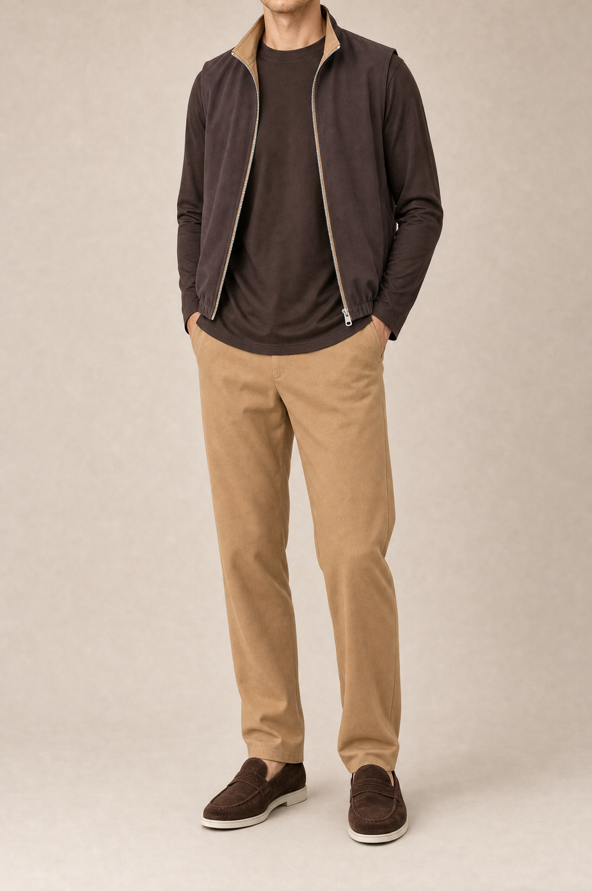 Milano Reverso Autumn Set Cammello & Marrone Long Sleeve reversed