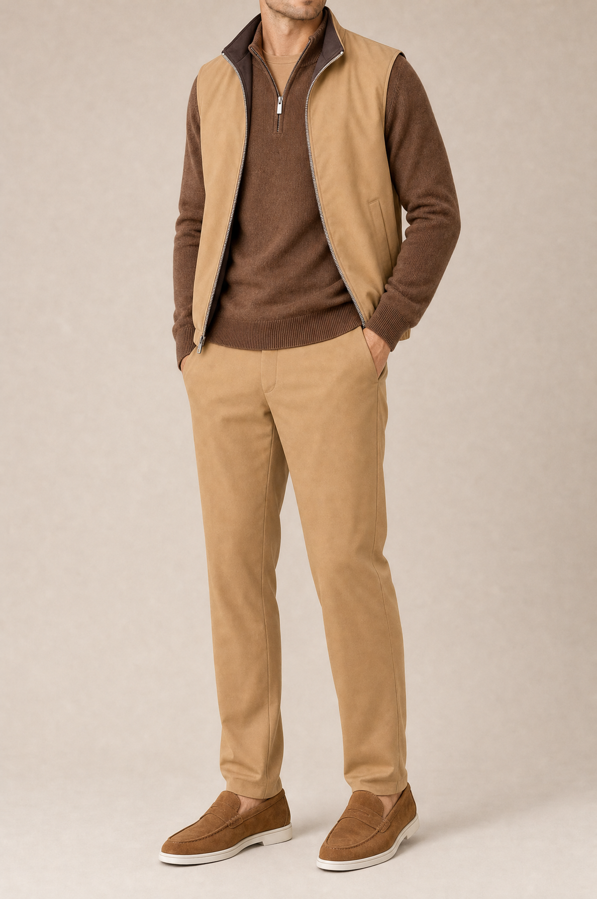 MILANO REVERSO AUTUMN SET – CAMMELLO & MARRONE · QUARTER ZIP