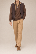 Milano Reverso Autumn Set Cammello & Marrone Quarter Zip reversed