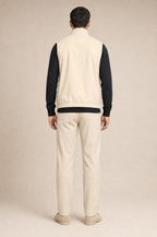 Milano Reverso Autumn Set Crema & Nero Quarter Zip back