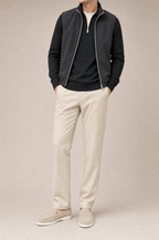 Milano Reverso Autumn Set Crema & Nero Quarter Zip reversed