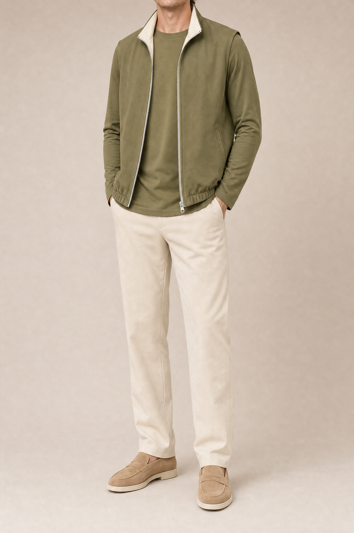 MILANO REVERSO AUTUMN SET – CREMA & OLIVA · LONG SLEEVE