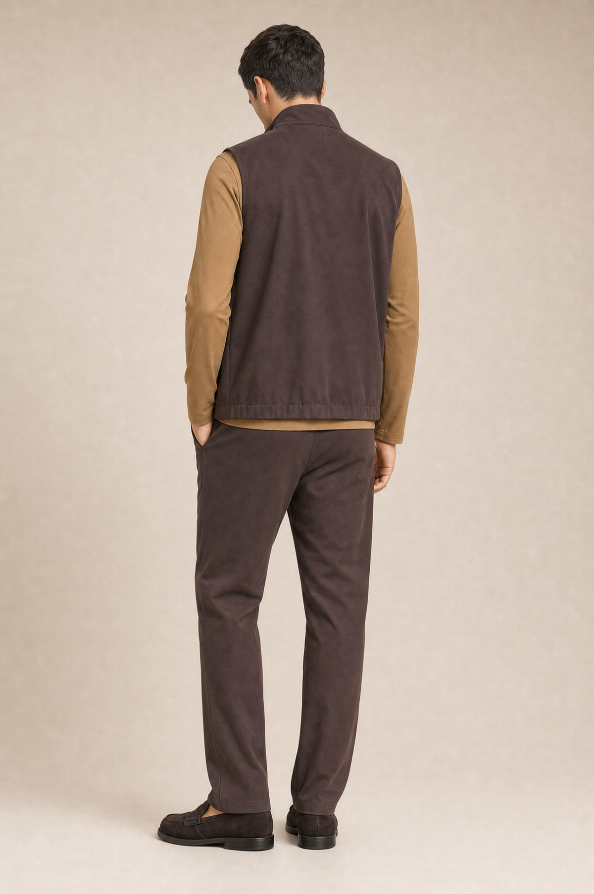 Milano Reverso Autumn Set Marrone & Cammello Long Sleeve back